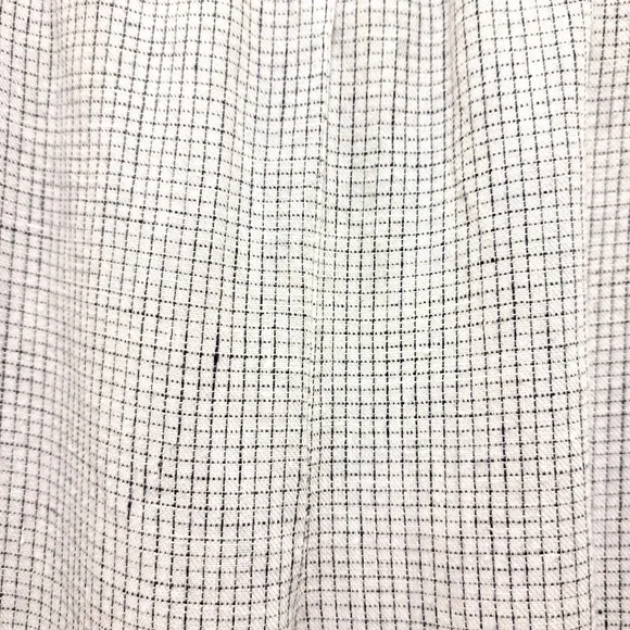 Eileen Fisher White Black Check Linen Tapered Pant Size Large - Picture 6 of 9